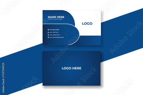 Template for a trendy and inventive business card.