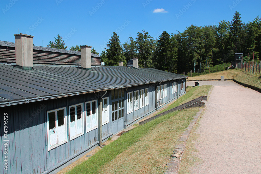 barrack in a concentration camp (struthof) in alsace in france