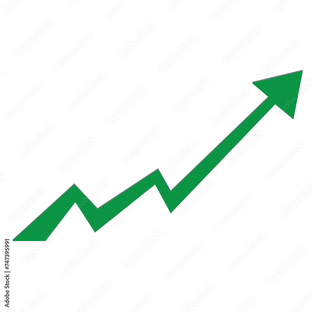 Arrow up. Image with clipping path Arrow up. Image with clipping path