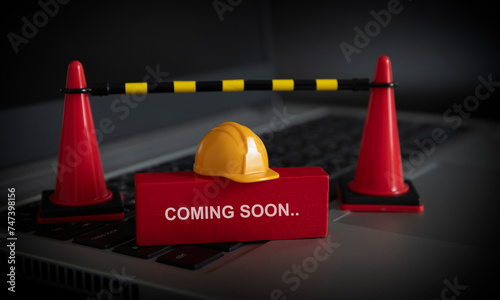 coming soon message , web under construction