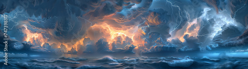 Ethereal Ocean Storm