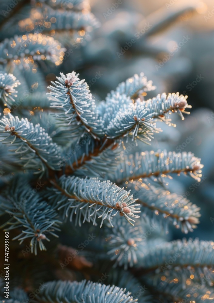 Close-up view of beautiful coniferous trees. Close-up view of beautiful coniferous trees.