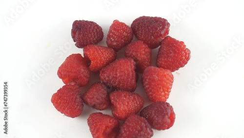 Sweet juicy raspberries