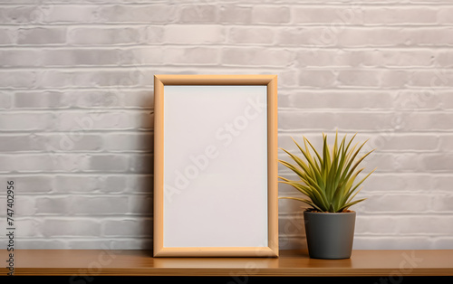 A blank picture frame mockup © Andrii