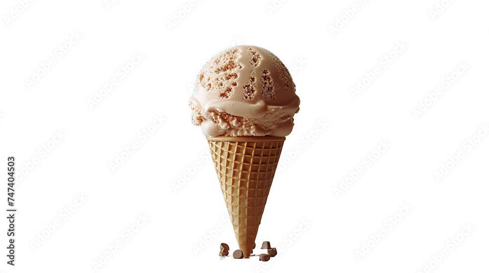 Delicious vanilla ice cream with a crunchy shell. Delicious vanilla ice cream with a crunchy shell.