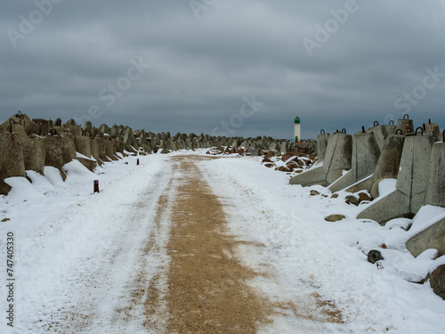 Winter's Passage: Journey to Ventspils Southern Pier © Ivo Vilnis