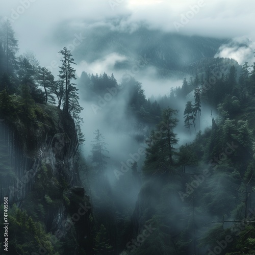 Envision a misty mountain pass, where wisps of fog cling to ancient trees like whispers of truth in a world of uncertainty. A hidden cave entrance beckons explorers