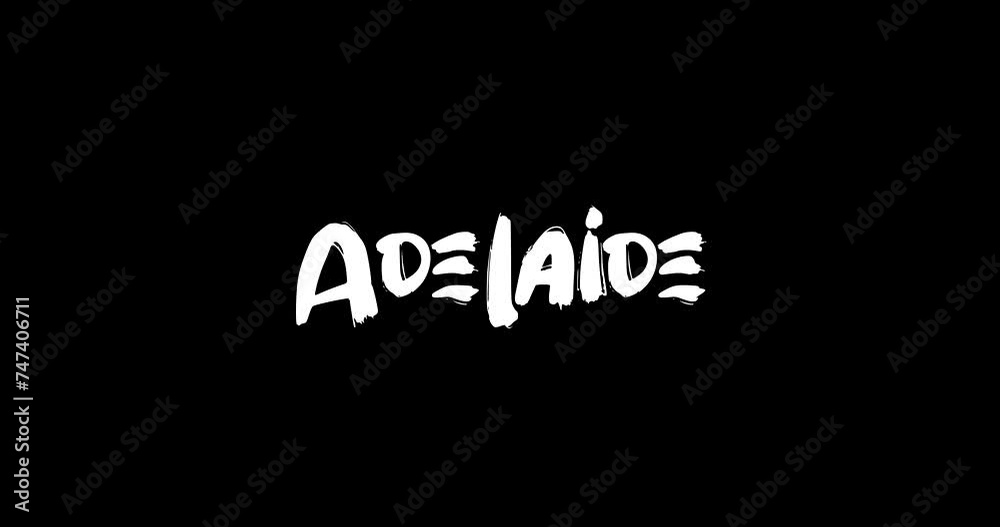 Adelaide Women Name in Grunge Dissolve Transition Effect of Animated Bold Text Typography on Black Background Stock Video Adelaide Women Name in Grunge Dissolve Transition Effect of Animated Bold Text Typography on Black Background Stock Video