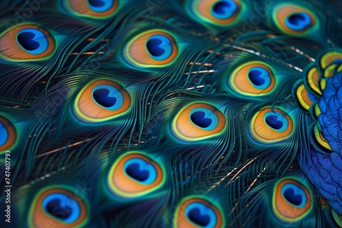 Peacock feather background © Tati
