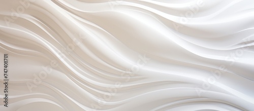 Detailed close-up view of a white fabric with wavy lines illuminated by soft lighting, creating a textured and dynamic pattern.