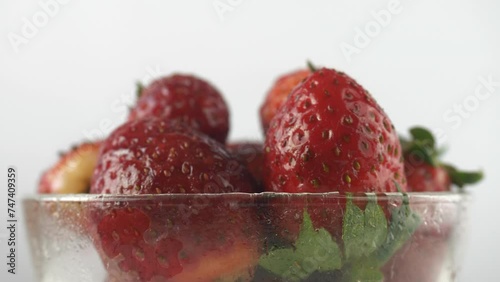 Sweet, juicy, ripe strawberries