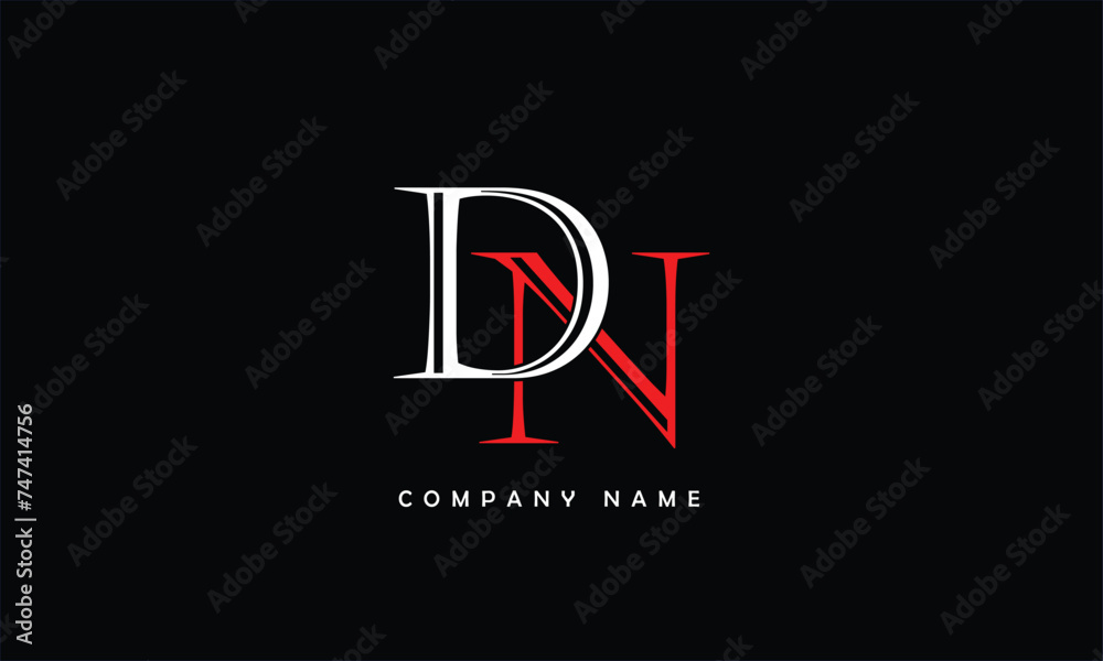 ND, DN, N, D Abstract Letters Logo Monogram ND, DN, N, D Abstract Letters Logo Monogram