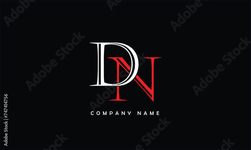 ND, DN, N, D Abstract Letters Logo Monogram