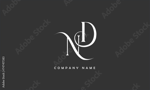 ND, DN, N, D Abstract Letters Logo Monogram