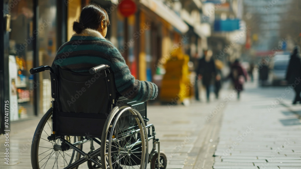  woman in wheelchair