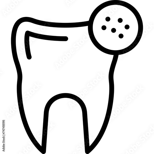 Bactria Vector Line Icon