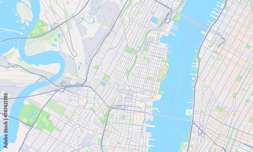 Hoboken New Jersey Map, Detailed Map of Hoboken New Jersey