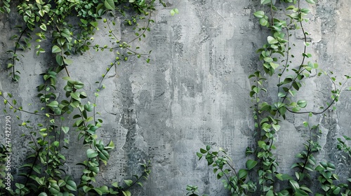 Plant and Cement Backgrounds 