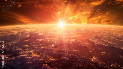sun seen from an astronaut s perspective