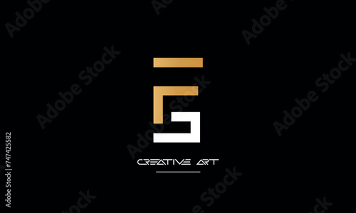 FG, GF, F, G abstract letters logo monogram