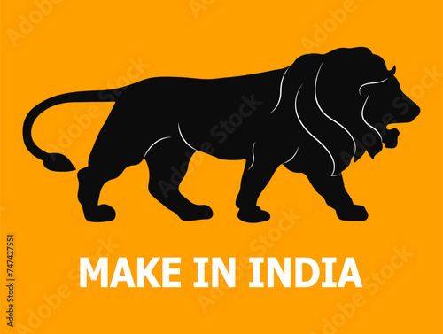 make in india banner background vector design