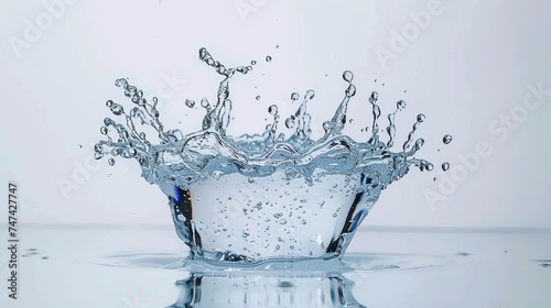 water splash isolated on white background 