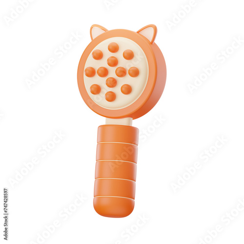 Pet Comb Pet Care 3D Illustrations