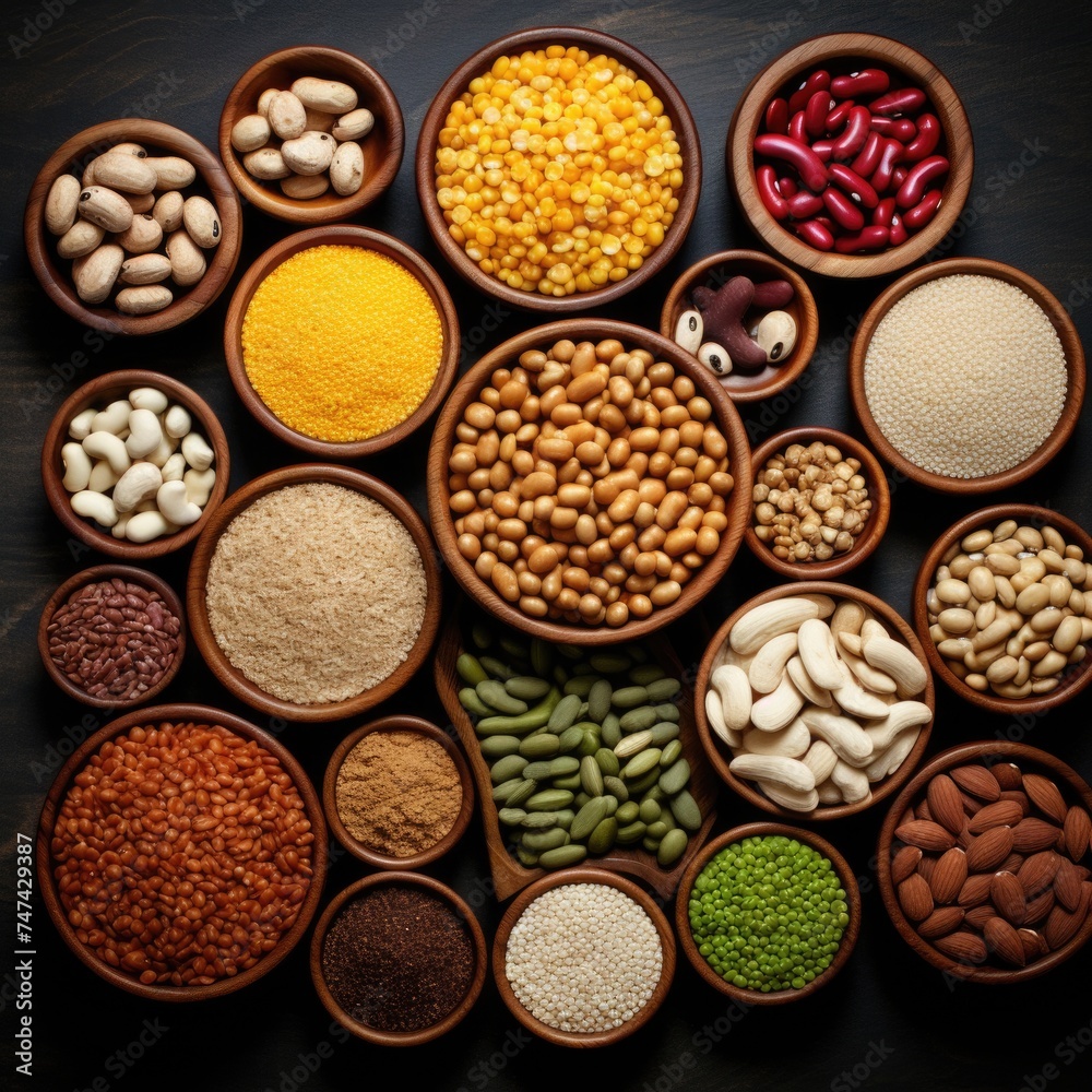 A variety of beans for cooking and recipes. Great for food and nutrition concepts A variety of beans for cooking and recipes. Great for food and nutrition concepts