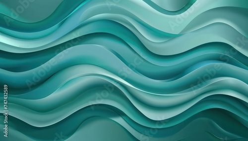 abstract background in blue and green colors, in the style of dark teal and light teal