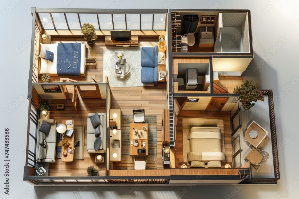 apartment model 3d plans floor plan of apartment, in the style of cityscape abstraction, realistic