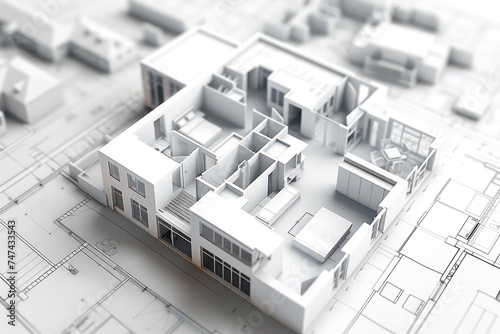 apartment model 3d plans floor plan of apartment, in the style of cityscape abstraction