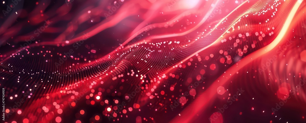 futuristic background abstract red lines pattern, in the style of ...