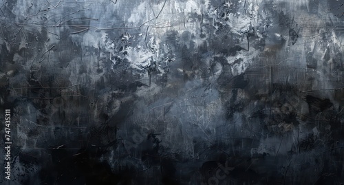 grey texture,black background, free brushwork, ominous, texture-based