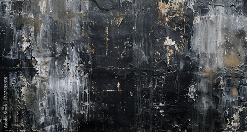 grungy black wall texture photo, in the style of dark gray and gray, haunting visuals