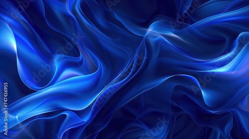 the blue abstract background is a nice background, in the style of fluid transitions, smooth curves