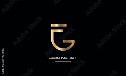 FG, GF, F, G abstract letters logo monogram
