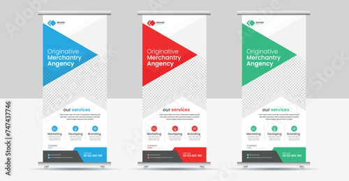 Creative Roll up banner corporate business x banner pu llup signage banner design