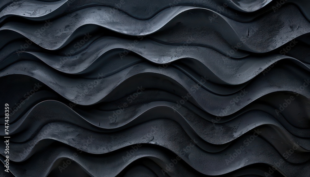 wavy black abstract background, in the style of monochromatic landscapes, layered lines, textured organic forms wavy black abstract background, in the style of monochromatic landscapes, layered lines, textured organic forms
