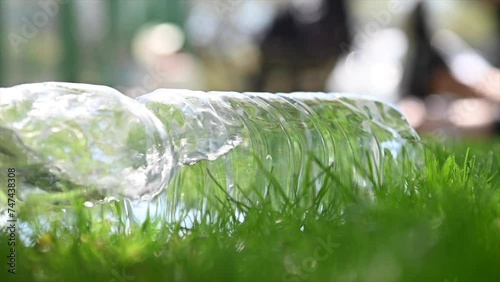 slow motion video of bubbles emerging from the edge of the pool with water and benecitas