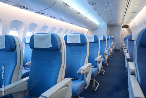 Modern Aircraft Cabin: Merging Comfort and Luxury in Air Travel.