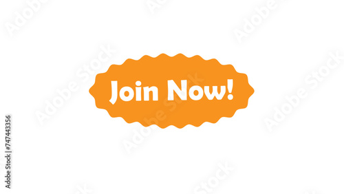 Join Now Button with isolated background, HD Illusrator Vector 