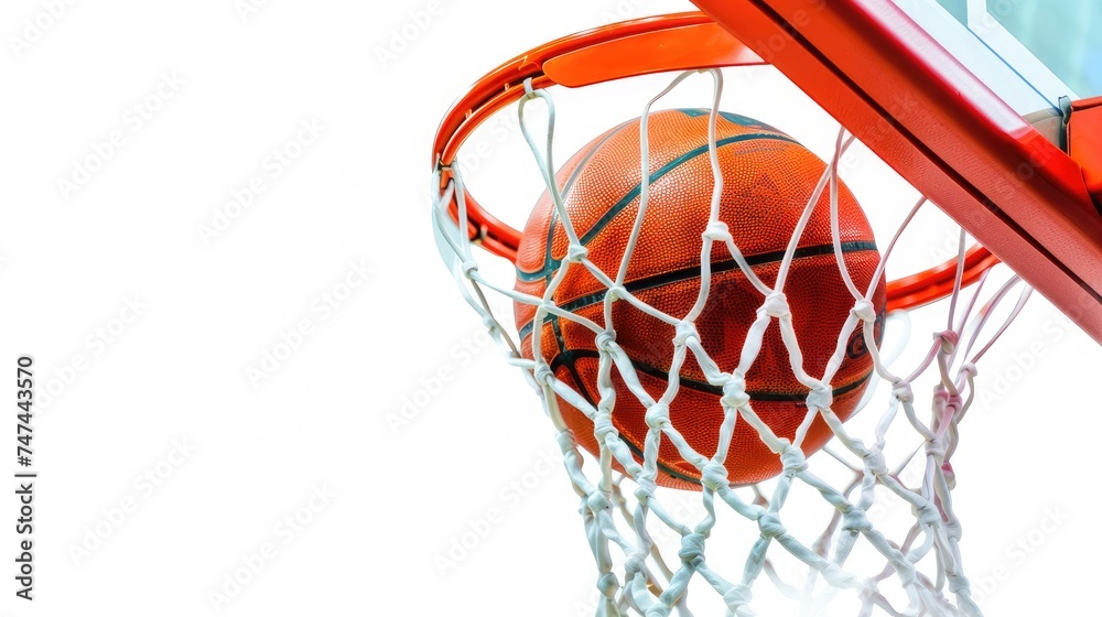 Basketball synergy: basketball ball and hoop