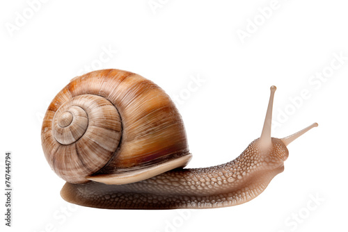 snail photo isolated on transparent background.