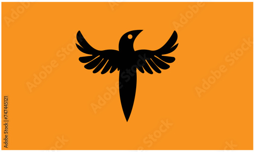 Flying birds silhouettes on white background. Vector illustration. isolated bird flying. tattoo design.
