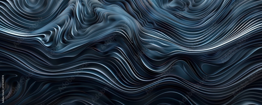 black curve abstract background with waves, subtle shading black curve abstract background with waves, subtle shading
