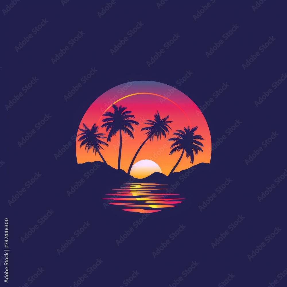 california vibe logo design, colorful t-shirt, subtle realism