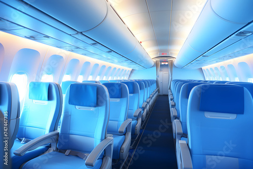 Modern Aircraft Cabin: Merging Comfort and Luxury in Air Travel.