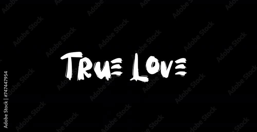 True Love Digital Grunge Transition Effect of Love Quote Text Typography Animation on Black Background True Love Digital Grunge Transition Effect of Love Quote Text Typography Animation on Black Background