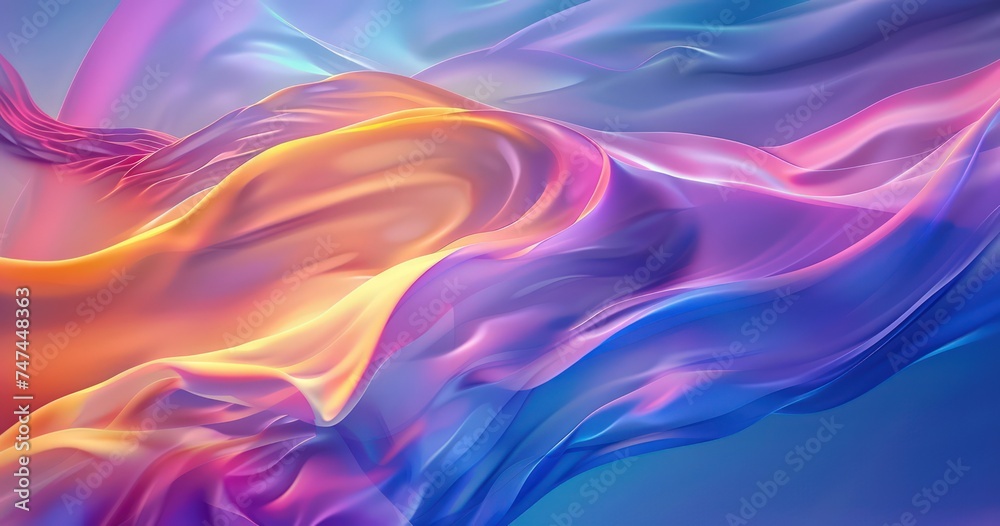multicolored colorful wave backgrounds, in the style of minimalist backgrounds