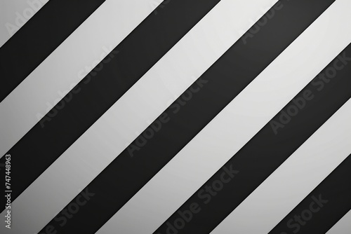 Black and white striped wallpaper with a clock, suitable for interior design projects